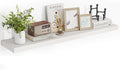 48 Inch Floating Shelves, 48"x9.25"x1.5" Inch Deep Floating Shelves for Wall, Wooden Shelves for Bathroom, Bedroom, Living Ro