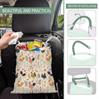 Cute Car Trash Can, Hanging Canvas Car Back Seat Organizer and Storage Bag, Funny Car Trash Bag For Travelling, Outdoor Cute Boho Chicken