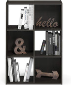 Furinno Pelli Cubic Storage Cabinet, 3x2, Espresso