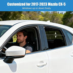 Car Window Shades for 2017-2023 Mazda CX-5 - Rear Side Window Sun Shade for Baby, Breathable Mesh Car Privacy Window Covers, UV Protection and Heat Insulation for Road Trips, Napping, Camping