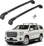 330lbs Lockable Roof Rack Cross Bars Fit for 2021-2026 Chevrolet Chevy Suburban & Tahoe & GMC Yukon/Yukon XL & Cadillac Escalade/Escalade ESV Aluminum Heavy Duty Roof Rails Crossbar