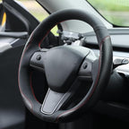 MEWANT Hand Stitched Steering Wheel Cover for Tesla Model 3 2017-2023 / Model Y 2020-2023 for Tesla Model 3/Y Accessories