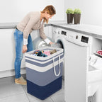 StorageRight Laundry Basket Hamper Large Collapsible Laundry Hamper with Easy Carry Handles，Freestanding Clothes Hampers for 
