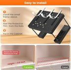 Expandable Under Sink Organizers and Storage,Width Adjustable (14.9-23.6IN),No Drill 2-Tier Pull Out Under Cabinet Organizer 