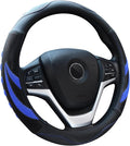 Alusbell Microfiber Leather Steering Wheel Cover Breathable Auto Car Steering Wheel Cover for Men and Women Universal 15 Inch