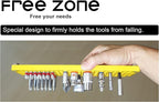 FREE ZONE - 60-Piece 1/4-Inch Drive Socket Holder. Expansion pack for FREE ZONE socket organizer. For all 1/4-Inch Dr. socket