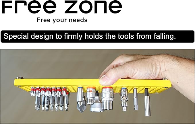 FREE ZONE - 60-Piece 1/4-Inch Drive Socket Holder. Expansion pack for FREE ZONE socket organizer. For all 1/4-Inch Dr. socket