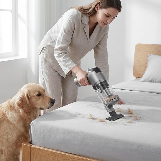 Hand Held Vacuum Car Vacuum Cleaner 18000PA High Power, 4-in-1 Air Duster & Air Blower & Pump Cordless Rechargeable Mini Smal