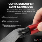 SafeProX 2 in 1 Emergency Escape Tool, Life Saving Car Window Breaker & Seatbelt Cutter - Car Window Hammer for Quick Acciden