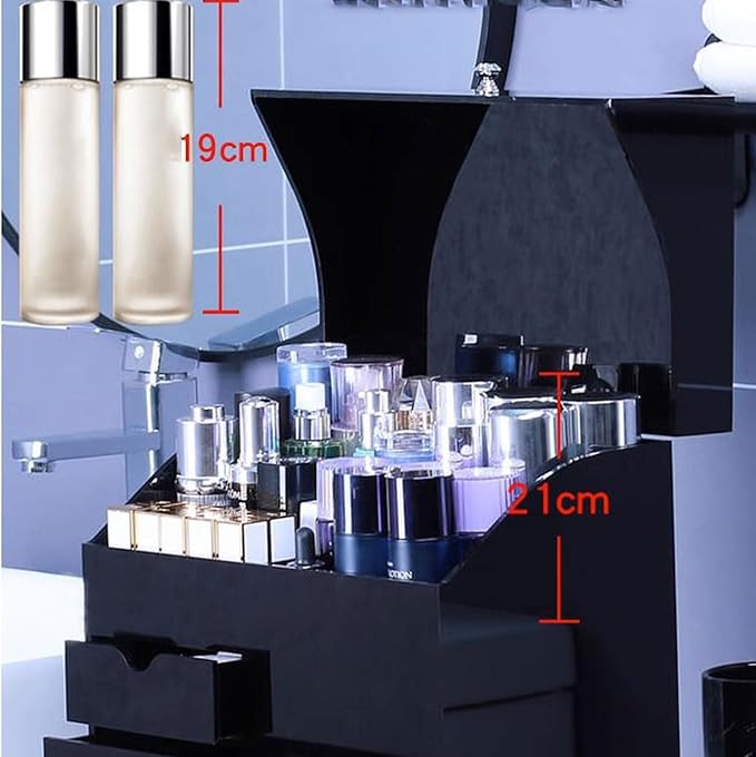 Makeup Organiser Storage 4-Layer Desktop Cosmetic Storage Box Make Up Organizer, Separation Dressing Table Makeup Organiser w