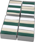 4 Packs T-shirt Drawer Organizers for Clothing,6 Grids Compartment Wardrobe Storage Box, Washable Clothes Organizer for Folde