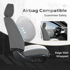Coverado Car Seat Covers Front Seats, Seat Covers for Cars, Car Seat Protector, 2-Pack Car Seat Cushion Nappa Leather, Waterp
