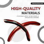 3pcs Universal Carbon Fiber Steering Wheel Cover - Anti-Slip & Segmented Design, Universal 99% Durable Steering Wheel Protect
