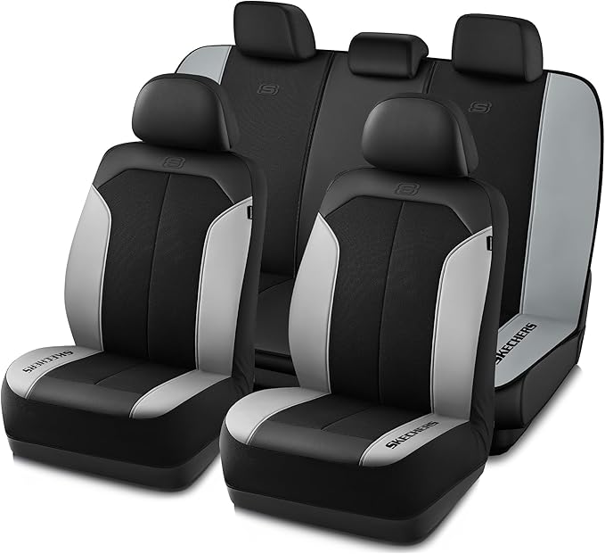 Skechers Car Seat Covers,GOGA Mat Oxford Cloth Seat Covers,Waterproof Car Seat Covers Full Sets,Automotive Universal Fit Seat