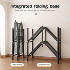 Foldable Clothes Hanger with Cover Portable Wardrobe, Metal Standing Armoire Wardrobe Clothes Rack with Gray Fabric Cover,One