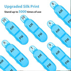 Daviky Monthly Pill Organizer 2 Times a Day, 30 Day Pill Box AM PM with Separate Container, One Month Medicine Case Twice a D