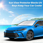 Sunshade for 2025 2026 Camry LE XLE Hybrid SE XSE Sedan Summer Interior Accessories Front Window Shield 210T Coating Cover for Windshield Sun Visor Protector 2026 Upgrade