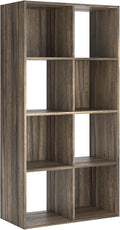 Signature Design by Ashley Shallifer 8 Cube Storage Organizer or Bookcase, Brown