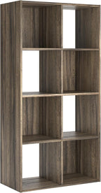 Signature Design by Ashley Shallifer 8 Cube Storage Organizer or Bookcase, Brown