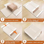 StorageTastic 2 Pack Bed Sheet Closet Organizers and Storage,Sturdy Foldable Storage Containers with Window and Label,Storage