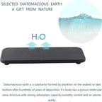 NiuYichee 2 Pcs Water Absorbing Stone Trays, Kitchen/Bathroom Sink Soap Dish, Diatomite Tray Used for Hand Soap & Cosmetic Bo