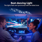 Car Led Lights Interior with Smart APP Control, Sync Music,DIY Mode,Multicolor Led Car Interior Light Kits,5V USB Led Lights for Cars, Trucks, SUVs