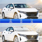 Side Window Sunshades Intended for Nissan Sentra 2020-2025, Front Window Shades Custom Fit Sentra, Foldable Car Sun Shield with Steering Wheel Sunshade to Block UV Keep Car Cool