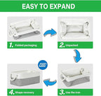 Bidtakay Small Baskets Fabric Storage Baskets for Organizing 3-Pack 12x8x5 Inch Collapsible Storage Bins for Shelves Canvas B