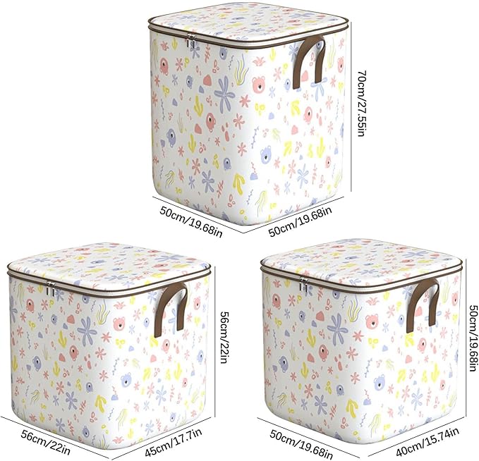 Clothes Storage Bag, Non-Woven Clothes Quilt Foldable Storage Bag, Multipurpose Large Capacity Lightweight Portable Wardrobe 