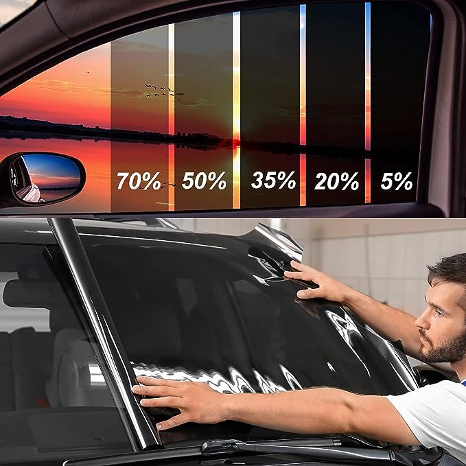 TOYOCO Window Tint Film for Cars, 20% VLT 24" in x 11.5'Ft Ceramic Window Film, Blocks 99% UV & IR Rays, Heat Resistant Anti Glare Film for Windshield, Scratch Resistant Sun Shade Auto Tint Roll