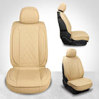 MIROZO Front Seat Covers for Car,2PCS Waterproof Car Seat Covers Faux Leather Automotive Seat Covers Car Seat Protector Vehic