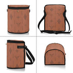 Western Bull Boho Car Trash Can with Lid Leak Proof Car Trash Bag Waterproof Trash Bin Hanging for Minivan SUV Truck
