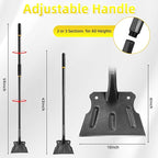 Garden Flat Shovel Scraper,59" Steel Handle Multifunctional Cleaning Shovel,Ice Chopper for Driveway,Weeding,Edging,Trenching,and Mud Scraping,As Well as Summer Lawn Maintenance