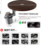 Car Tray & Car Desk for Laptop, 360° Rotating Wood Cup Holder Table, Steering Wheel Tray, Car Accessories for Women & Men,Compatible with Tesla Model Y/3/S, Ford F150/Explorer/Maverick & Most Vehicles