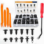 GOOACC 240PCS Bumper Retainer Clips Car Plastic Rivets Fasteners Push Retainer Kit 12 Popular Sizes Auto Push Pin Rivets Set 