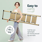 WOA WOA 5 Step Ladder for 10 Feet High Ceiling, Lightweight Foldable Ladder with Non-Slip Wide Pedals, Step Stool with Safe H