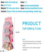 AARAINBOW 2 Packs Hanging Handbag Purse Organizer for Closet, Womens Purse Storage Organizers, Hand Bag Organizer Holder 8 Po