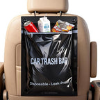 COZILO 50 Count Disposable Car Trash Can Bags, 2 Gallon Heavy Duty Alternative to Bulky Car Trash Can & Garbage Can, Leakproof Smellproof Hanging & Stick-On Garbage Bags for Car SUV Truck