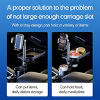 Car Cup Holder Multifunctional Cup Holder Expander with ° Rotation Tray Mobile Phone Holder Adjustable Base to Front Back Sea