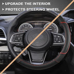 GIANT PANDA Customized Auto Steering Wheel Cover for Subaru Forester, Car Steering Wheel Cover for Subaru Outback and Crosstr