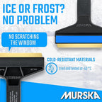 Car Ice Scraper Brass Blade - Fast, Effortless, efficient & Easy - Brass Ice Scrapers for Car Windshield Ice Scraper - Brass Ice Scraper for Car - Original Murska from Europe - for Winter A053