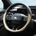 Valleycomfy Microfiber Leather Steering Wheel Cover Large-Size for F150 F250 F350 Ram 4Runner Tacoma Tundra Range Rover Model