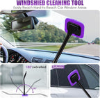 Viewsun 17PCS Car Cleaning Kit, Purple Car Interior Detailing Kit with High Power Handheld Vacuum, Detailing Brush Set, Winds