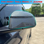 YHCDSEA Rearview Mirror Guard Cover for Tesla Model Y Juniper, Side Mirror Cover Exterior Accessories fit for Model Y Juniper 2025 2026 (Glossy Carbon Fiber Pattern)