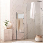 Blanket Ladder Towel Ladder for Bathroom Blanket Rack for Living Room Bathroom Laundry Room Black