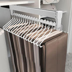 Pull Out Clothes Rail Extendable Pull Out Closet Rod - Adjustable Clothing Organizer Holder, 30-60Cm Clothes Rail for Wardrob