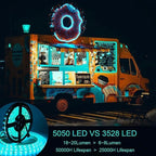 SUPERNIGHT LED Strip Lights, 16.4FT 5M SMD 5050 Waterproof 300LEDs RGB Color Changing Flexible LED Light Strip for Bedroom, TV Back Lighting (Not Include Power)