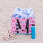 SCOUT Original Deano Tote Large - Durable Lightweight Open Top Beach, Pool & Lake Bag, Inside Zip Pocket, Folds Flat