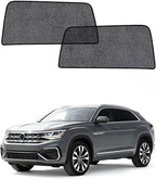 Car Window Shades for Volkswagen/VW Atlas(2018-2025), 2-Pack Rear Window Sun Shades for Baby – Breathable Mesh, UV & Heat Blocker, Privacy Protection for Camping, Travel, Sleep & Nursing
