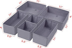 homyfort Dresser Drawer Organizer, Foldable Cloth Storage Box Closet Cube Basket Bins Containers Divider with Drawers for Und